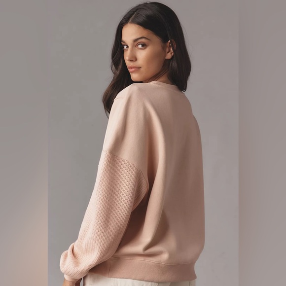 Pilcro Mixed Rib Sweatshirt - Picture 6 of 8